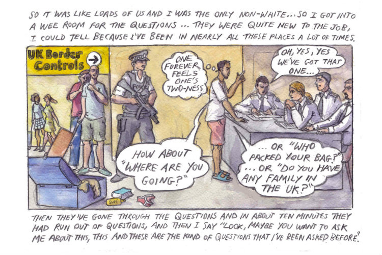 'Immigration' comic strip.